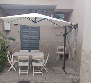 ombrellone a braccio con4  basi