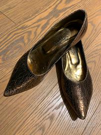 Ballerine a punta bronzo firmate charlize n 38