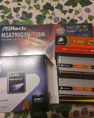 PC combo - ram ddr3 + mobo + case + wifi5 pcie