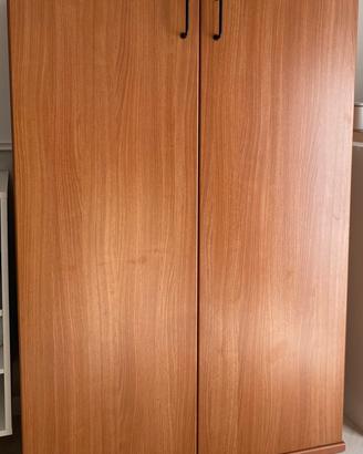 Armadio basso 2 ante - 90x46x133,5 cm - 4 ripiani
