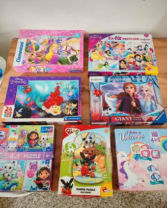 7 puzzle bambina 3-5 anni