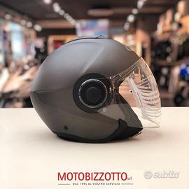 Casco jet i40 semi flat titanium