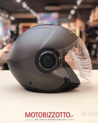 Casco jet i40 semi flat titanium