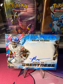 Malik Nabers autograph /5 topps inception nfl 2024