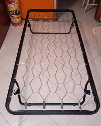 Rete singola sottoletto con gambe pieghevoli 