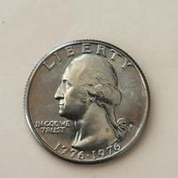 Quarto di dollaro 1776-1976, Moneta Antica Rara