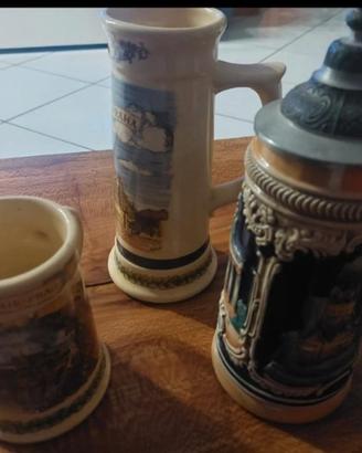 boccali da birra da collezione 