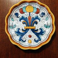 Set di 4 piatti Deruta S. Gimignano 19 cm.