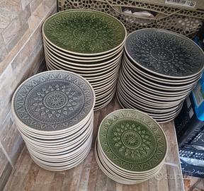 Piatti Piani e da frutta Natural Easy Life 81pz