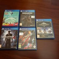 Lotto giochi PS4 - uncharted, kingdom hearts