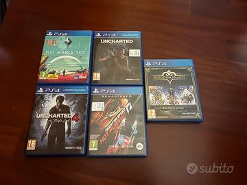 Lotto giochi PS4 - uncharted, kingdom hearts