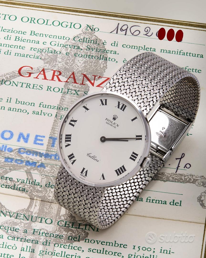 Subito ORO FIRST Rolex Cellini Buckley Dial white gold 18kt