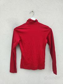 turtleneck rossa aderente 