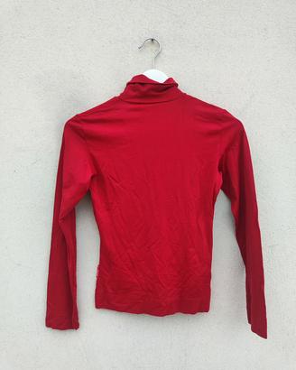 turtleneck rossa aderente 