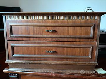 Comodini vintage vero legno 
