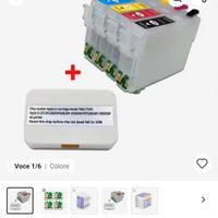 cartuccie ricaricabili Epson + reset chip