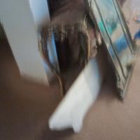 specchio antica di legno anche marmo bianco 