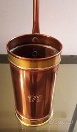 2 MISURINI RAME E OTTONE USATI NELLE FATTORIE