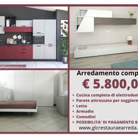 Arredamento completo cucina soggiorno camera