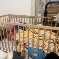 Lettino Ikea mai usato + materasso nuovo e copri m