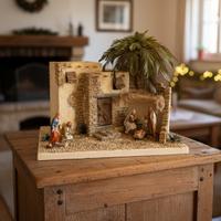Presepe artigianale Palestinese con palma