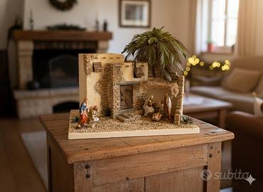 Presepe artigianale Palestinese con palma