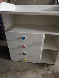 Fasciatoio IKEA STUVA Bianco Cassetti e Scaffale