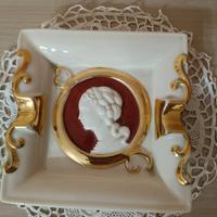 Vecchio posacenere in ceramica Capodimonte - SER