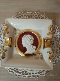 Vecchio posacenere in ceramica Capodimonte - SER