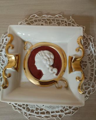 Vecchio posacenere in ceramica Capodimonte - SER