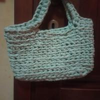 borsa artigianale colore menta