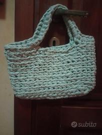 borsa artigianale colore menta