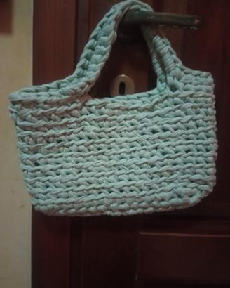 borsa artigianale colore menta