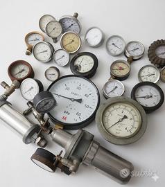 Lotto Manometri e Termometri Vintage -Varie Misure