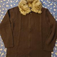 Giacchino in lana con collo staccabile