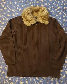 Giacchino in lana con collo staccabile