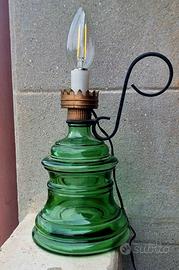 Lampada elettrica vintage retrò a cherosene