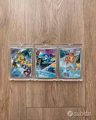 Pokemon Turtwig Chimchar Piplup Promo Set Completo