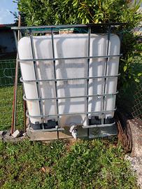 botte raccogli acqua da 1000L