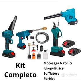 Kit Forbice +  Motosega 6'+ Idropulitrice + Soffia