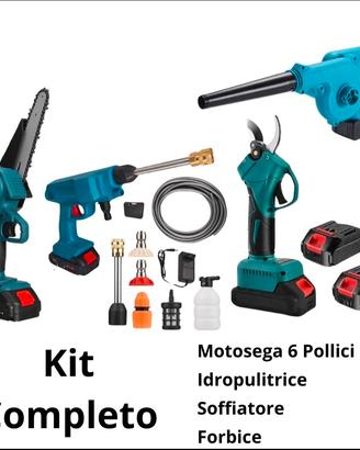 Kit Forbice +  Motosega 6'+ Idropulitrice + Soffia
