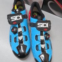 Sidi Wire carbon blue sky black red