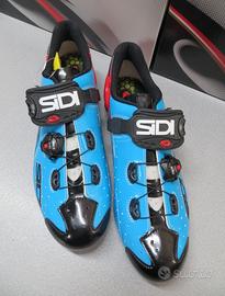 Sidi Wire carbon blue sky black red