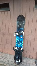 Snowboard 162 + attacchi con sgancio rapido