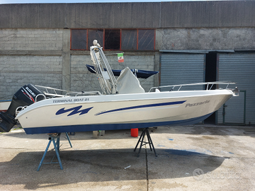 BARCA Open 21 piedi + suzuki 115 4 tempi