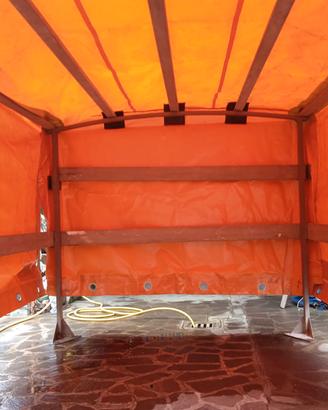 Struttura+telo antigrandine 180x290x145