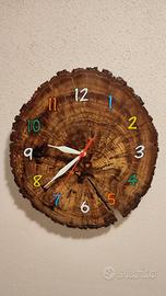 Orologio da parete fatto interamente a mano