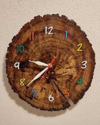 Orologio da parete fatto interamente a mano