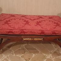 Panca in legno seduta vimini con cuscino