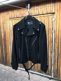 Giacca tipo ‘chiodo’ in panno nero